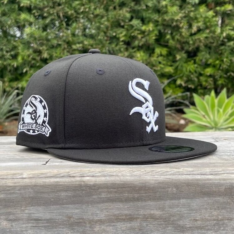 New Era White Sox 2Patch 950 Black Snapback