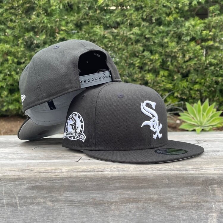 New Era White Sox 2Patch 950 Black Snapback