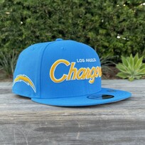New Era LA Chargers Script Light Blue 950