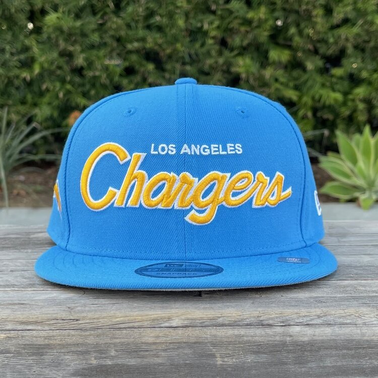 New Era LA Chargers Script Light Blue 950