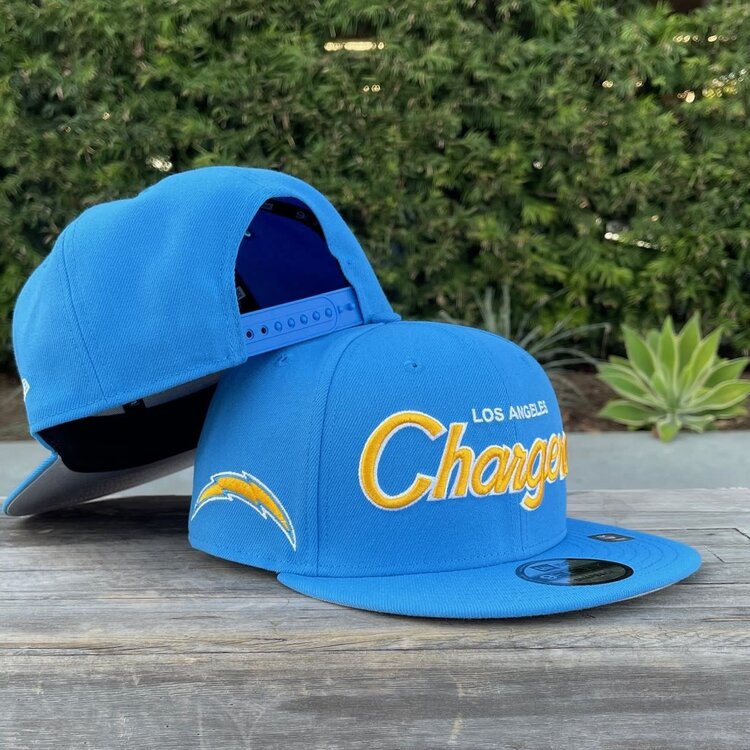 New Era LA Chargers Script Light Blue 950