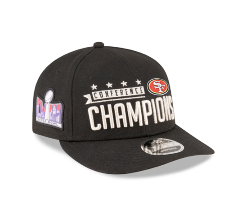 New Era NFL 49ers 2023 NFC Champs Locker Room Low Profile 950 Snapback