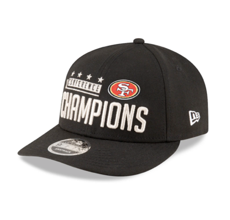 New Era NFL 49ers 2023 NFC Champs Locker Room Low Profile 950 Snapback