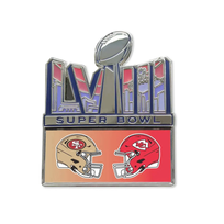 Aminco Collectors Pin NFL SBLVIII Dueling 49ers vs Chiefs