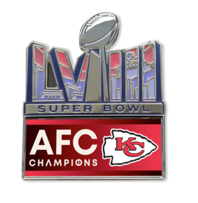 Aminco 2023 AFC Conference Champs Pin NFL Chiefs