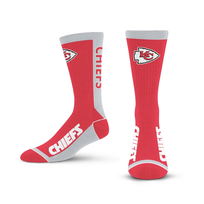 For Bare Feet Sportswear NFL Men's MVP Socks Kansas City Chiefs Large