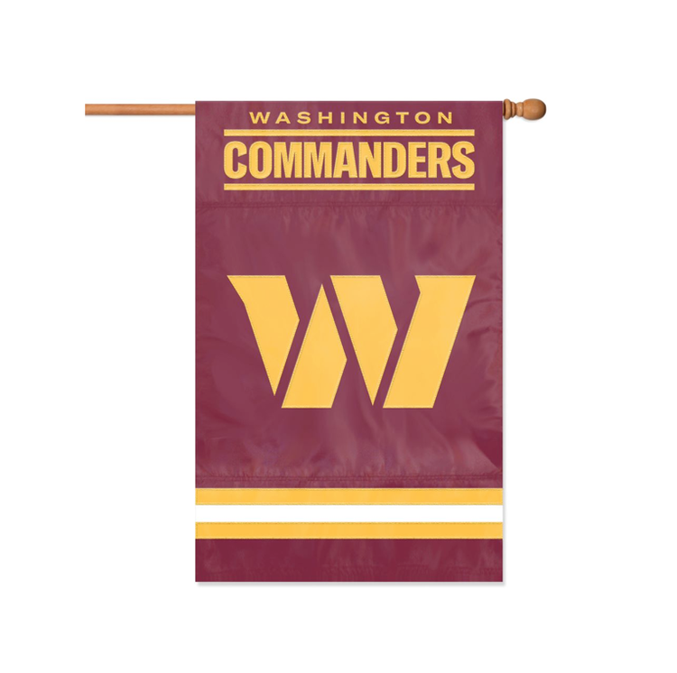 Party Animal, Inc. 2-Sided Applique Banner Flag NFL Washington Commanders