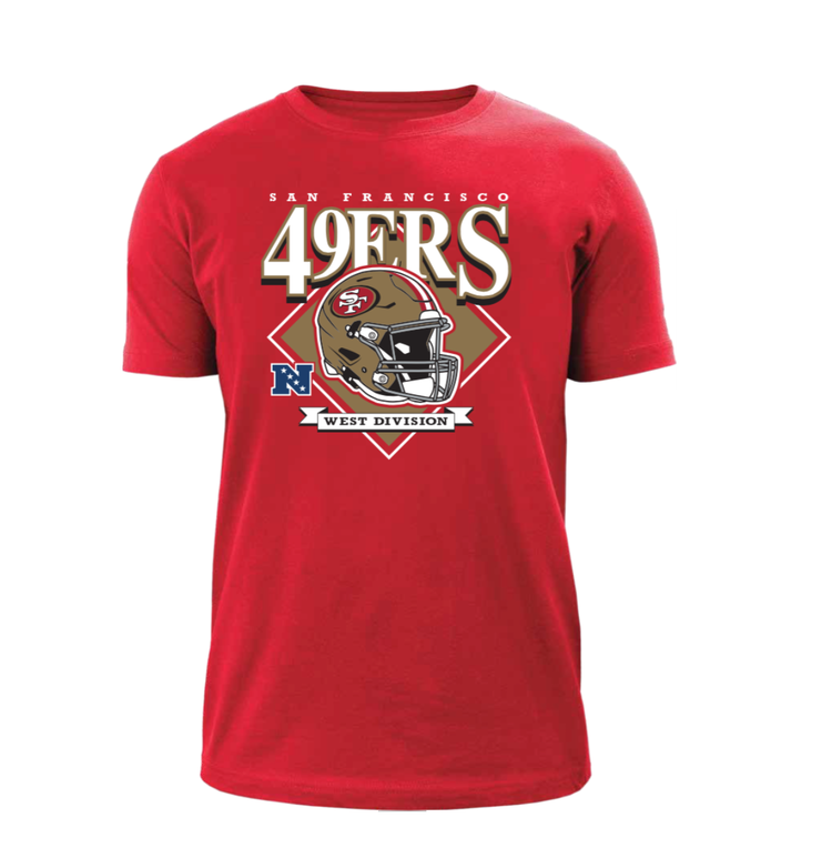 New Era 49ers M Helmet NE Red Tee