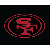 New Era 49ers M NE Black Alt Red Tee