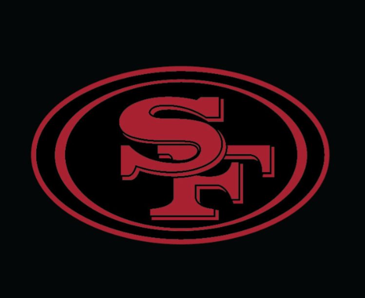 New Era 49ers M NE Black Alt Red Tee