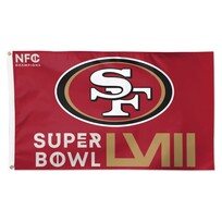 Wincraft NFL 49ers SB LVIII Bound Deluxe 3'x5' Flag