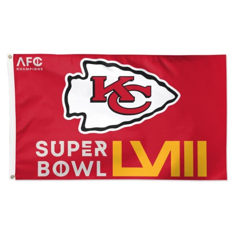 Wincraft NFL Chiefs SB LVIII Bound Deluxe 3'x5' Flag
