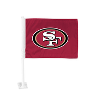 Rico Industries NFL San Francisco 49ers Rico Logo Car Flag RED Flag