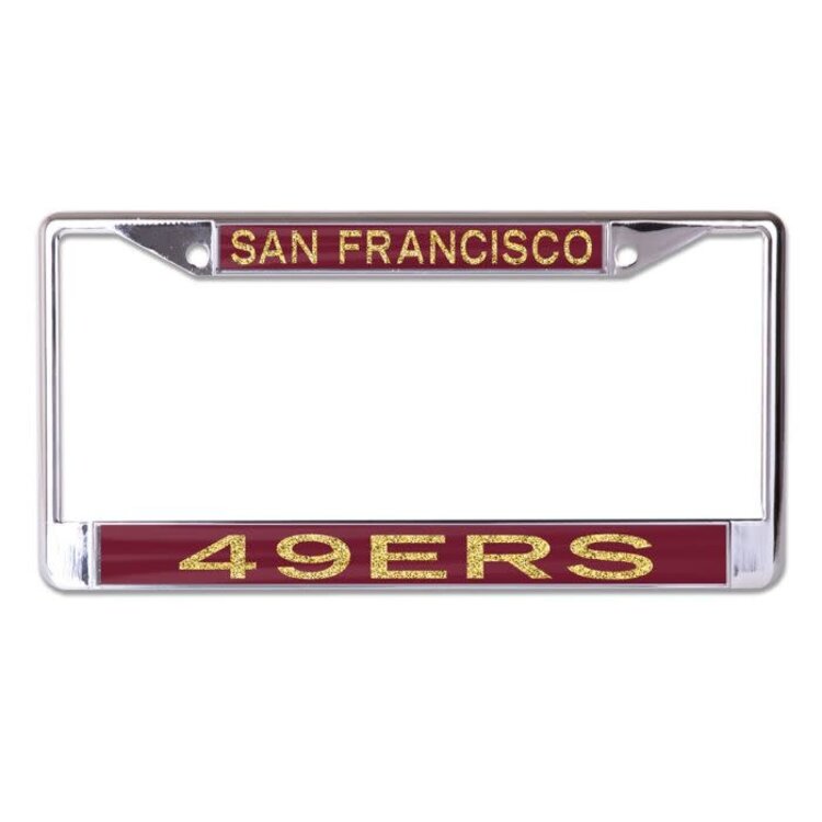Wincraft 49ers WinCraft Metallic Glitter License Plate Frame