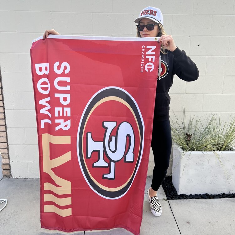 Wincraft NFL 49ers SB LVIII Bound Deluxe 3'x5' Flag