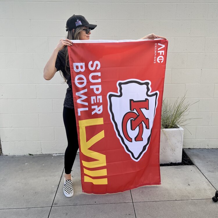 Wincraft NFL Chiefs SB LVIII Bound Deluxe 3'x5' Flag