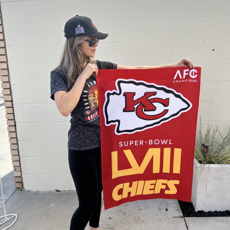 Wincraft Chiefs 28x40 SB LVIII Flag