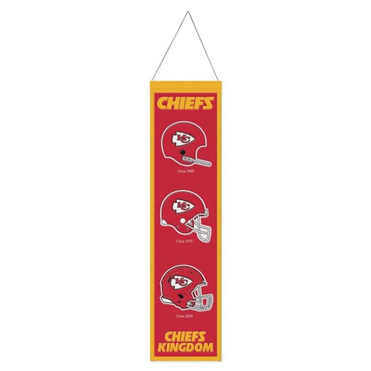 Wincraft NFL Kansas City Chiefs Heritage Banner Chiefs Kingdom