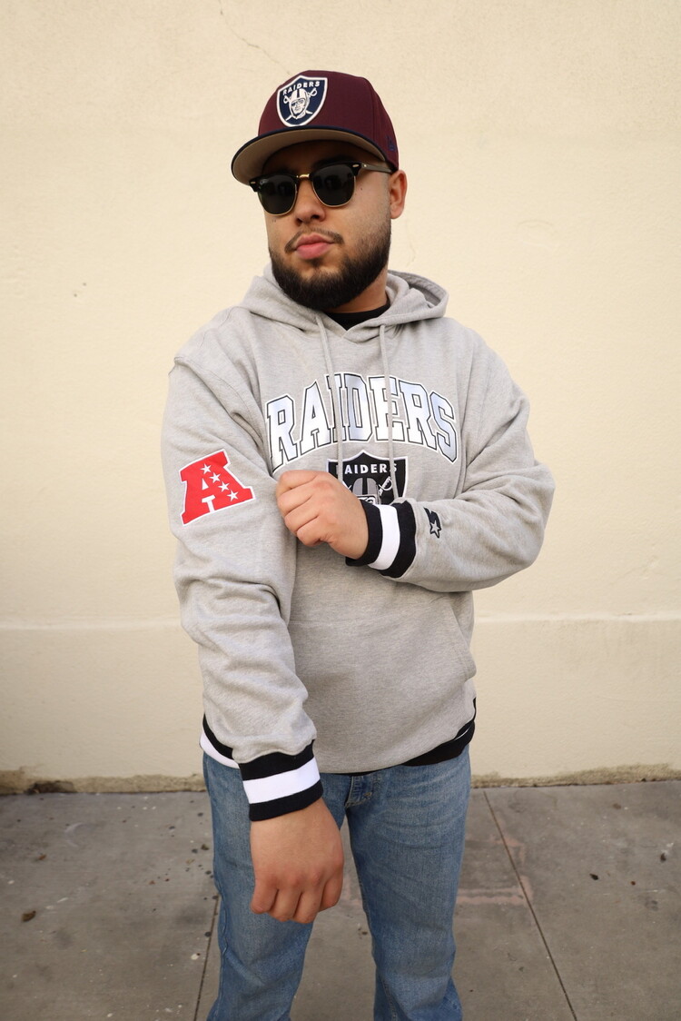 Starter Raiders M Starter Snap Fleece Pullover Hoodie