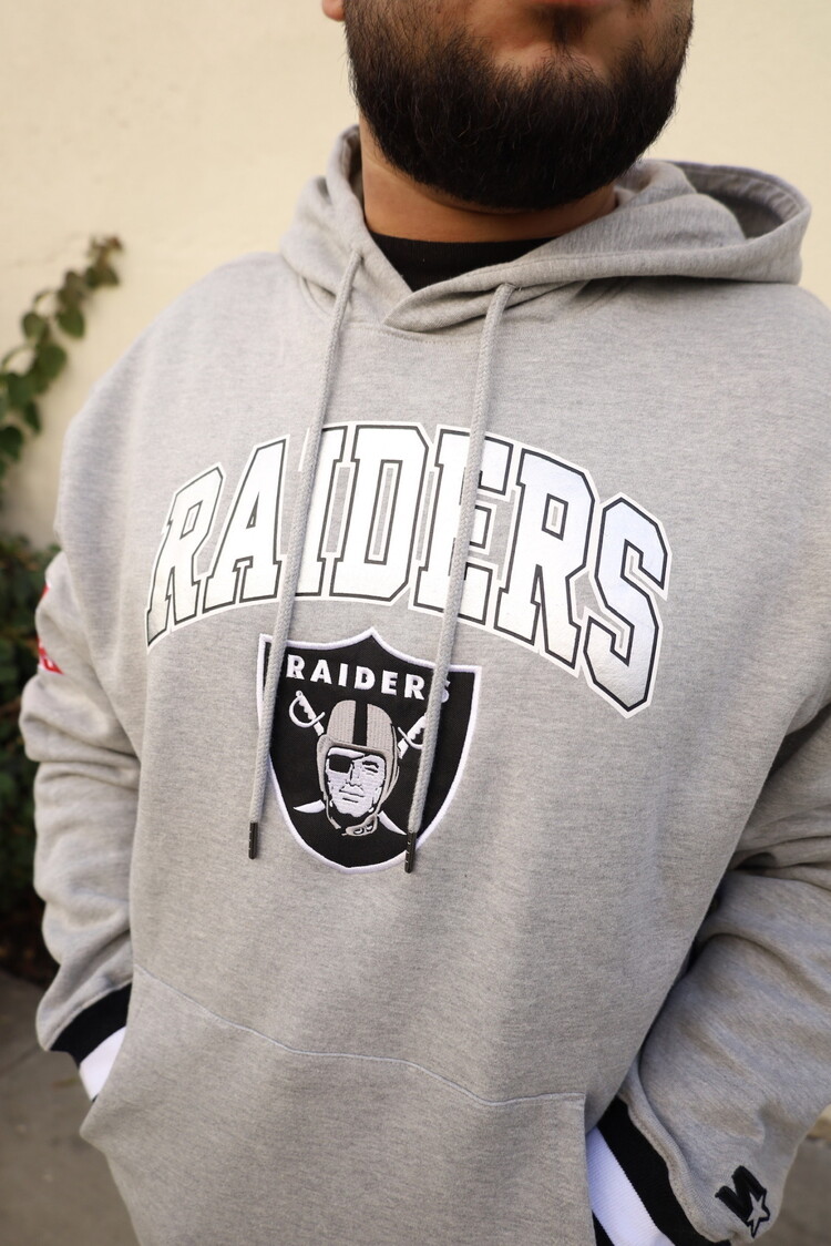 Starter Raiders M Starter Snap Fleece Pullover Hoodie