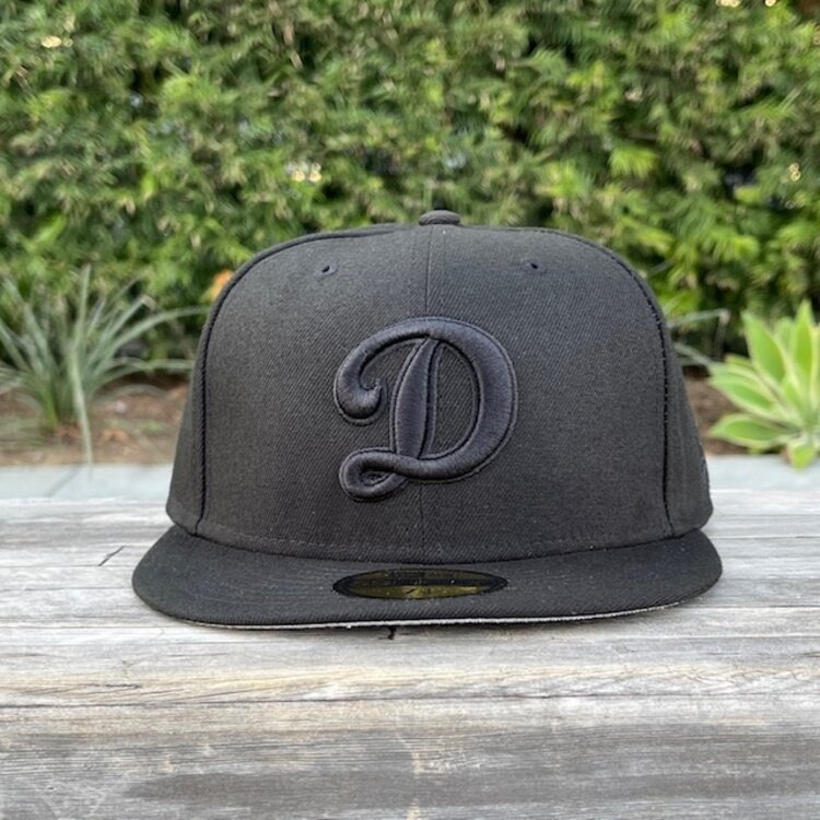 New Era Dodgers "D" Black/Black
