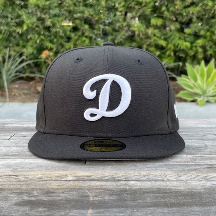 New Era LA Dodgers "D" Black White Gray UV