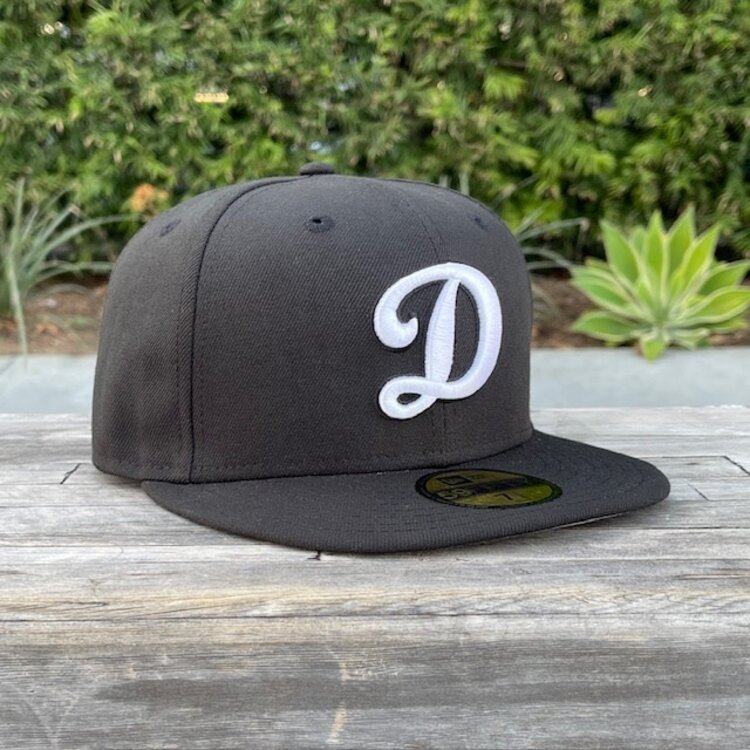New Era Dodgers "D" Black White