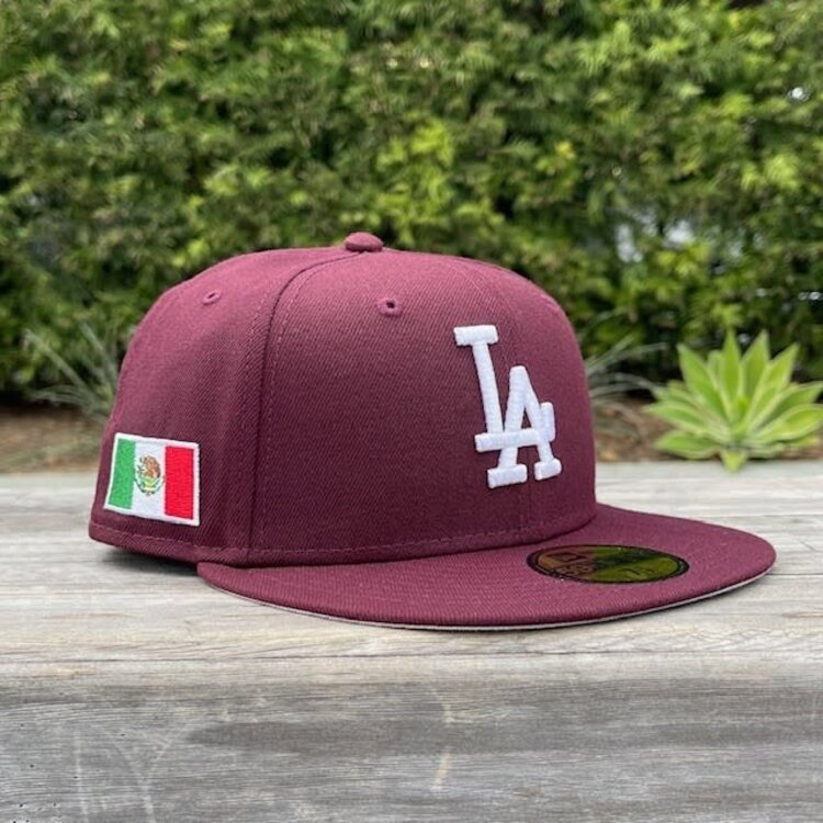 New Era LA Maroon Mexico Patch