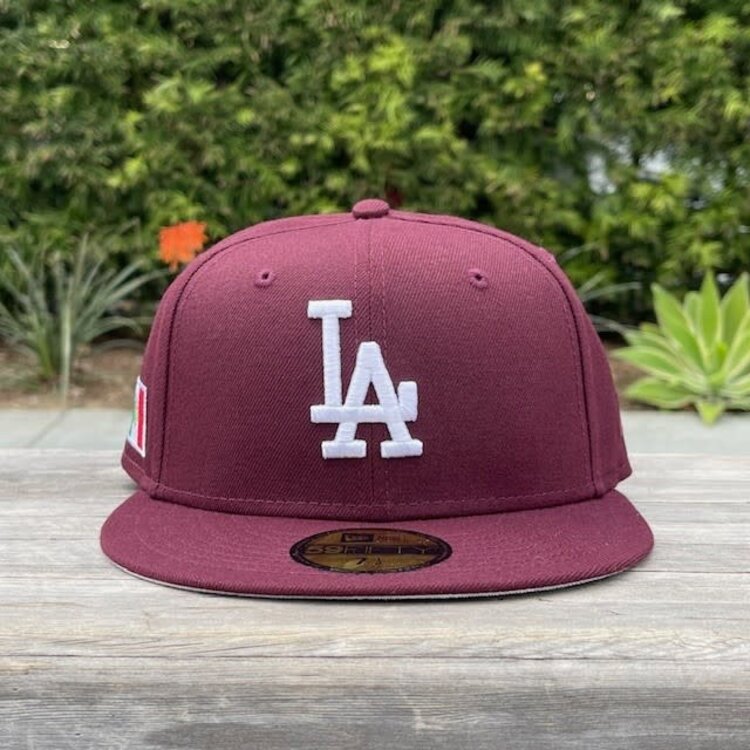 New Era LA Maroon Mexico Patch