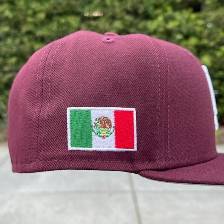 New Era LA Maroon Mexico Patch