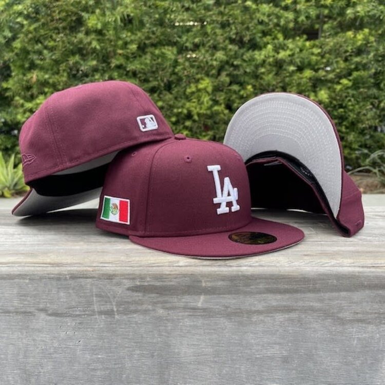 New Era LA Maroon Mexico Patch