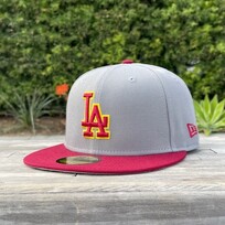 New Era LA Gray/Cardinal Card-Gold