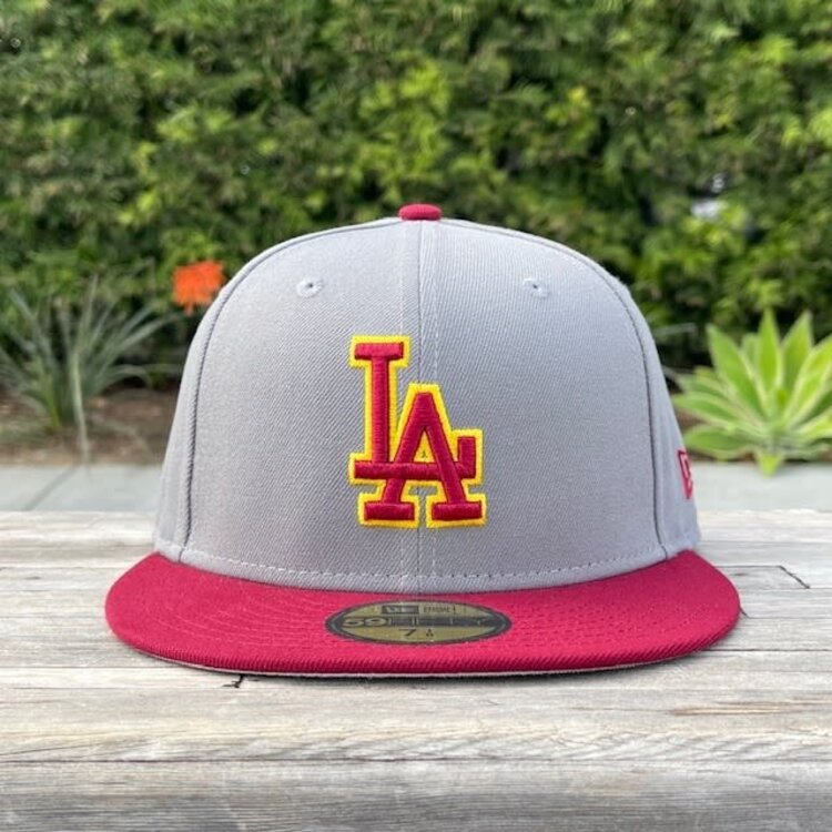 New Era LA Gray/Cardinal Card-Gold