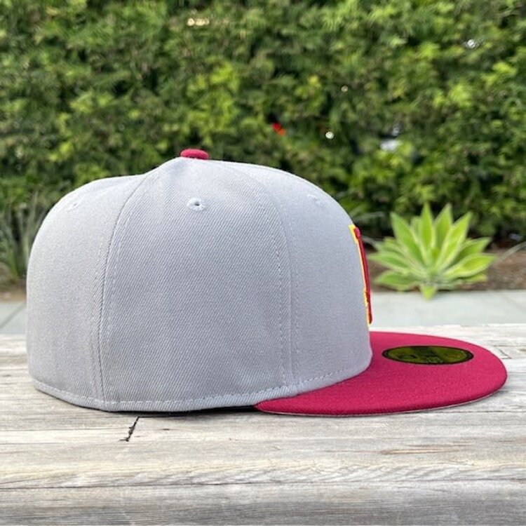 New Era LA Gray/Cardinal Card-Gold