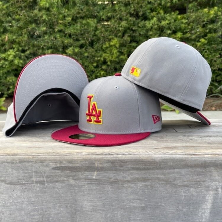 New Era LA Gray/Cardinal Card-Gold