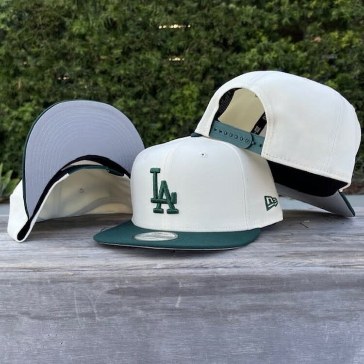New Era LA Ivory/Dark Green 950 Snapback