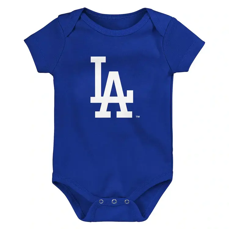 Outerstuff Dodgers Newborn Fan Pennant 3-Piece Creeper Set