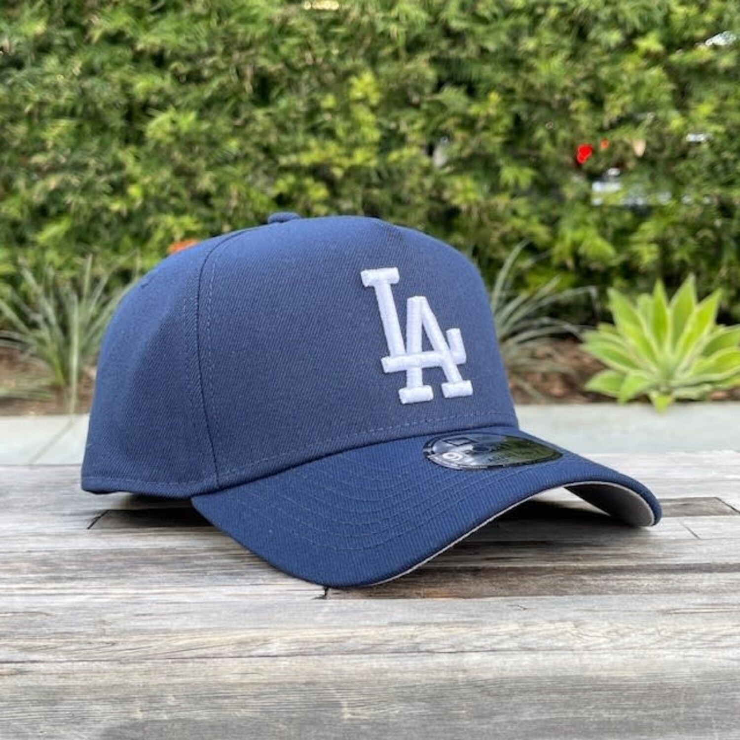 Navy blue LA cusrimized Snapback Hat LA Dodgers Navy Silver Metal Fitted - The Locker Room of Downey main image 2