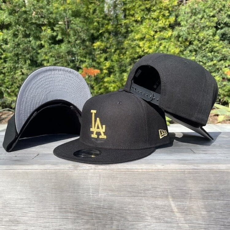 New Era LA Dodgers Black Gold "LA" 950