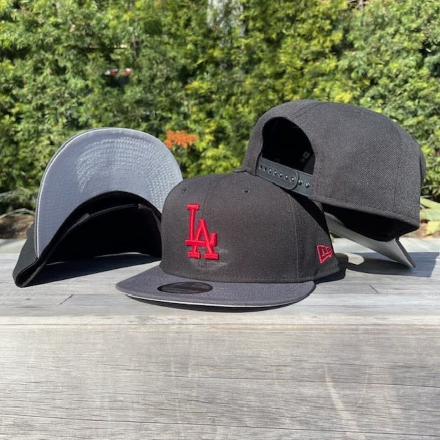 Los Angeles Dodgers New Era Black & Red 59FIFTY - Fitted Hat