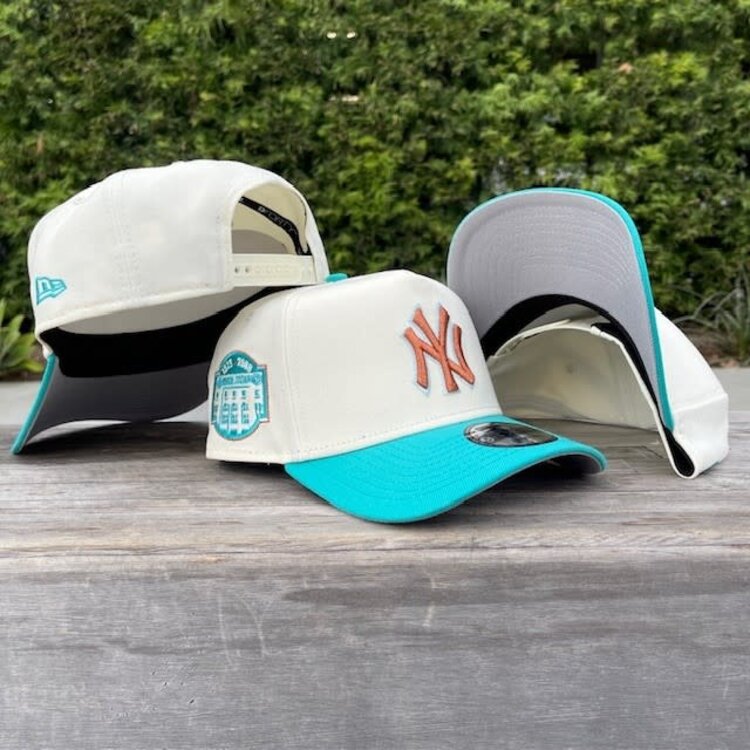 New Era Yankees Ivory/Teal SP 940 A-Frame