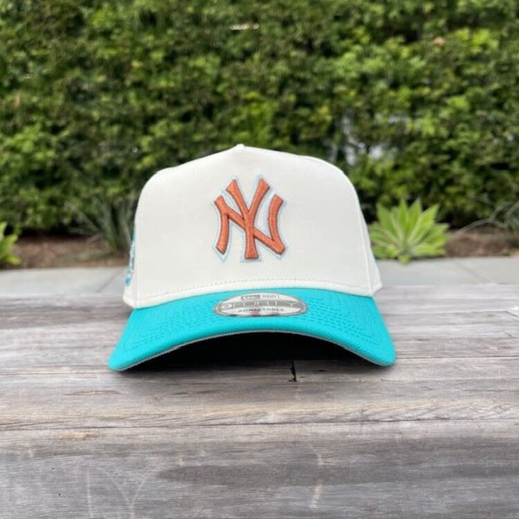 New Era Yankees Ivory/Teal SP 940 A-Frame