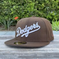 New Era LA Wordmark Brown White