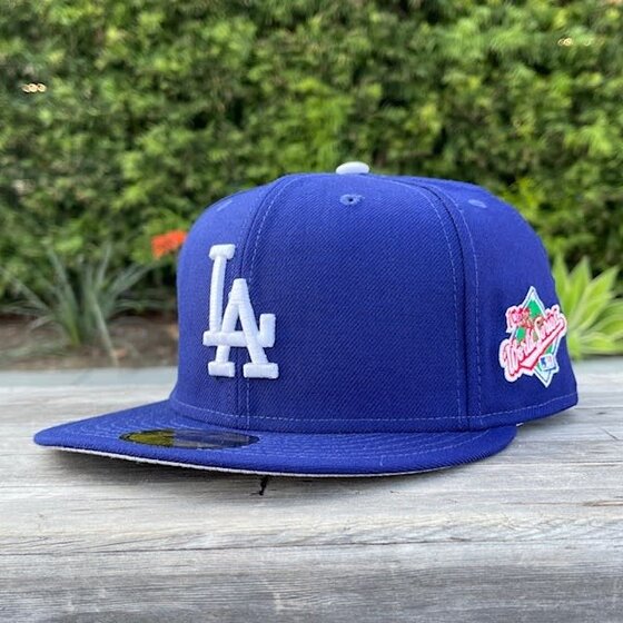 OFF-WHITE New Era LA Dodgers Fitted Hat Cream/Blue - MX