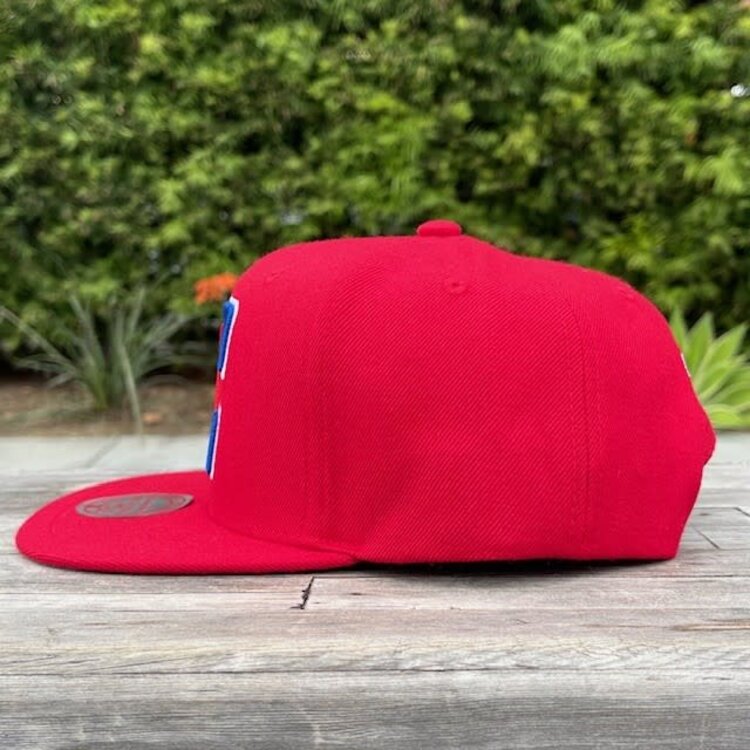 Mitchell and Ness Clippers M&N Team Ground 2.0 Snapback Red
