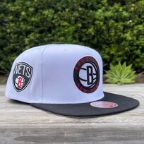 Mitchell and Ness Nets M&N Playoff Wins Snapback White/ Black