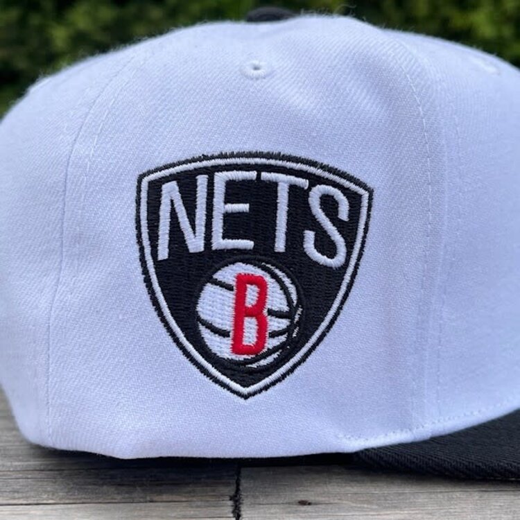 Mitchell and Ness Nets M&N Playoff Wins Snapback White/ Black