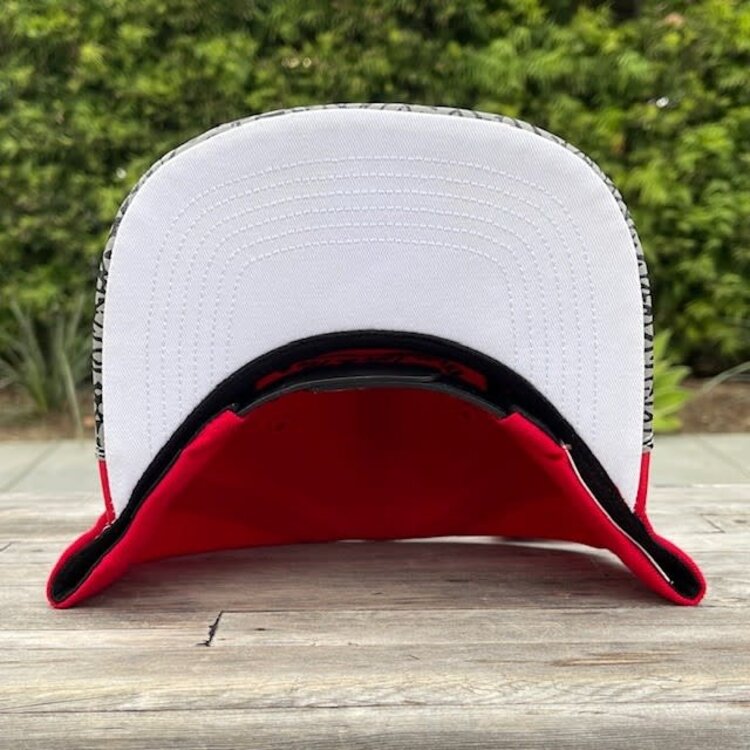 Mitchell and Ness Bulls M&N Concrete Snapback Red