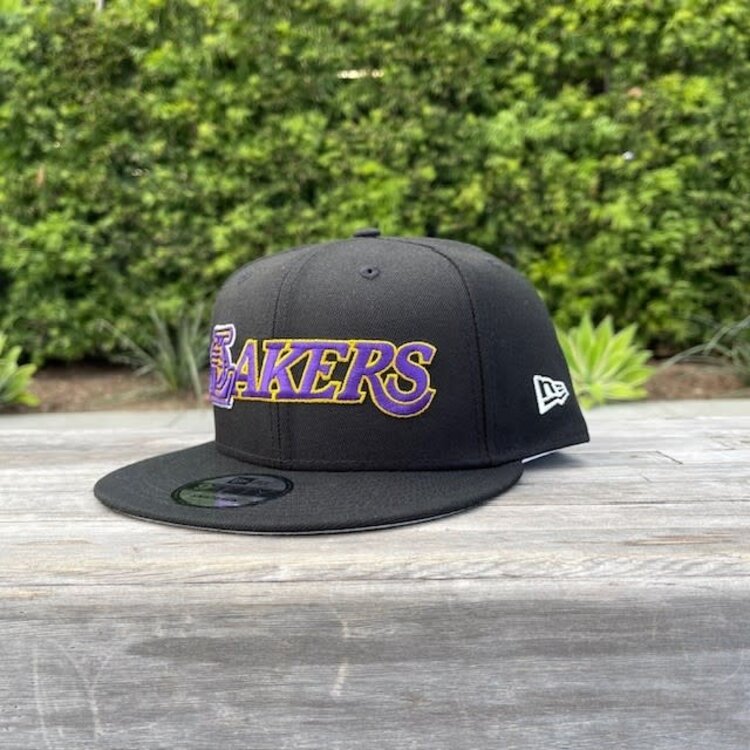 New Era Lakers Wordmark Logo Snapback