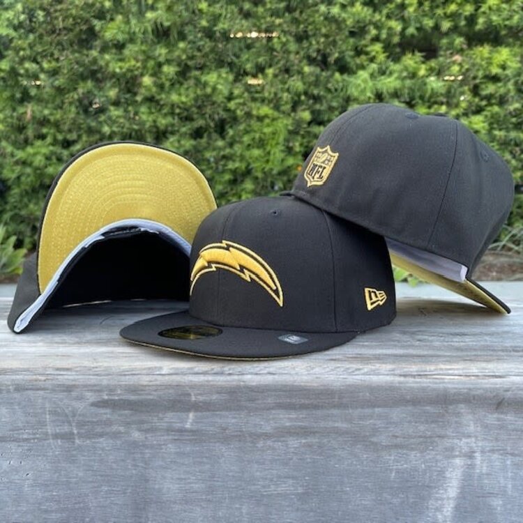 New Era LA Chargers Black Metallic Gold